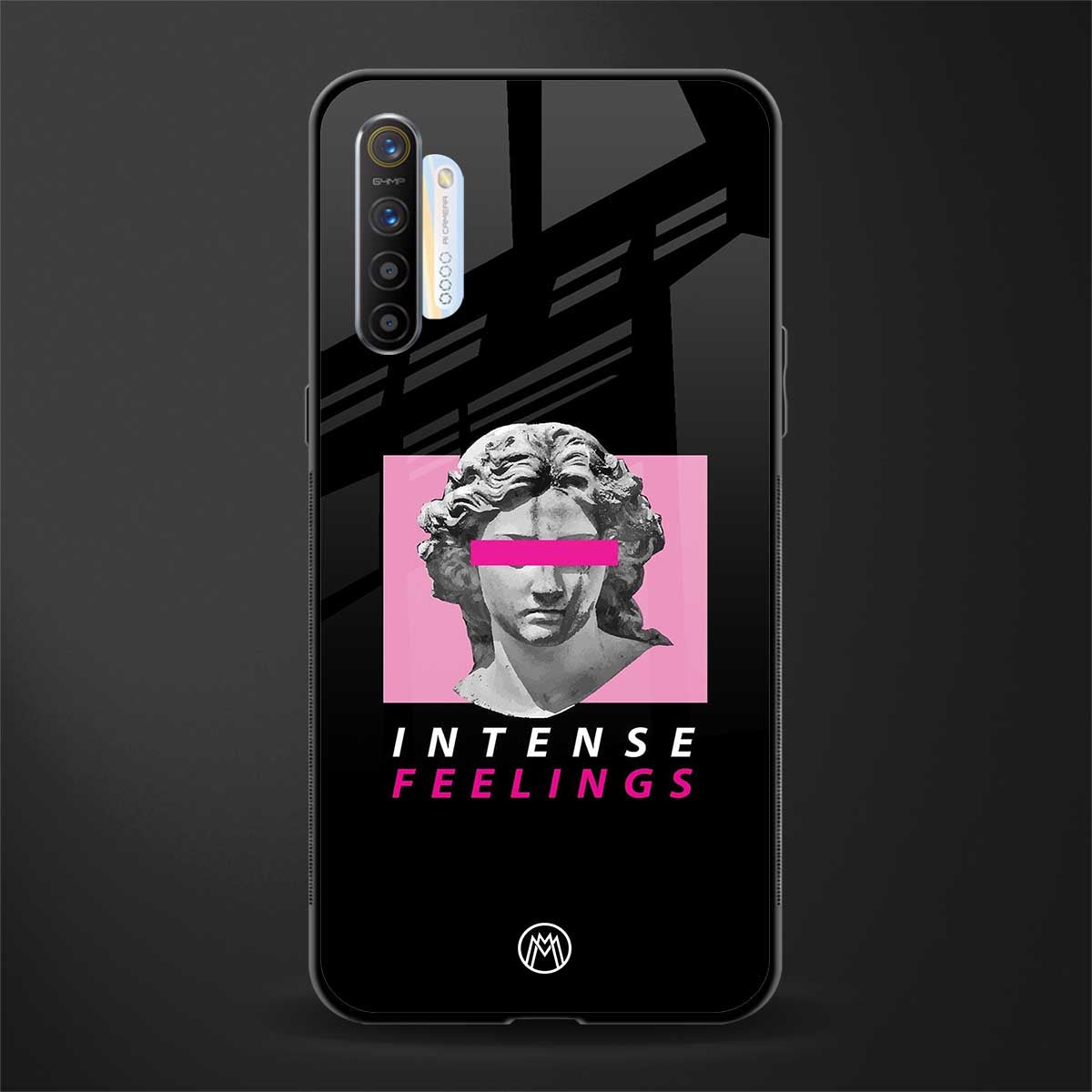 intense feelings glass case for realme x2 image