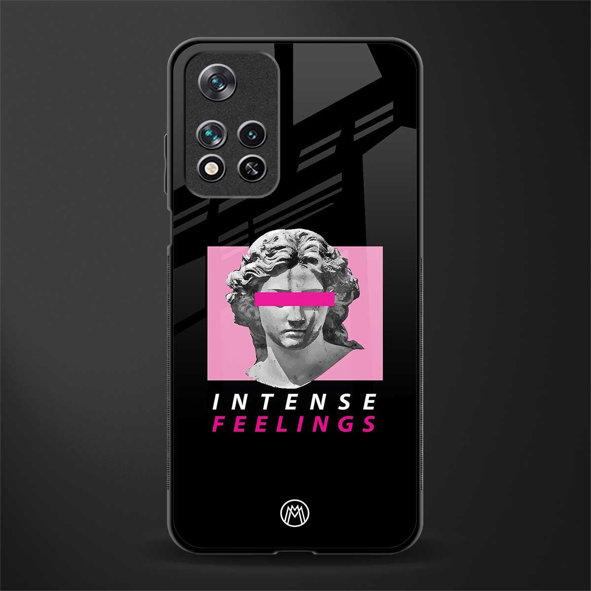 intense feelings glass case for poco m4 pro 5g image