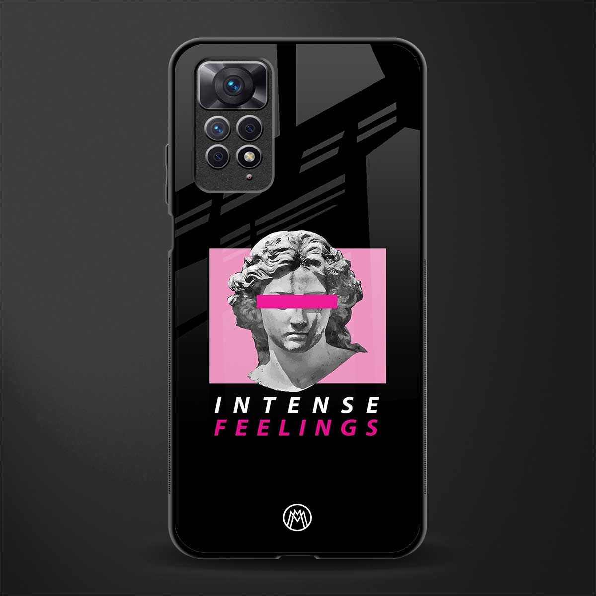 intense feelings glass case for redmi note 11 pro image
