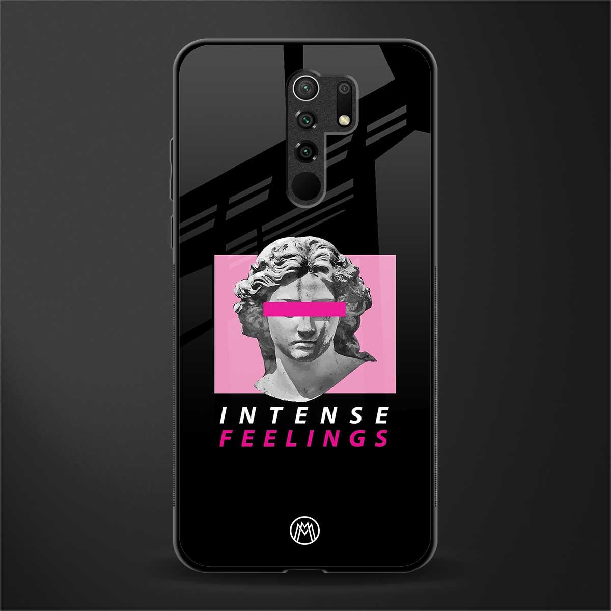 intense feelings glass case for poco m2 reloaded image