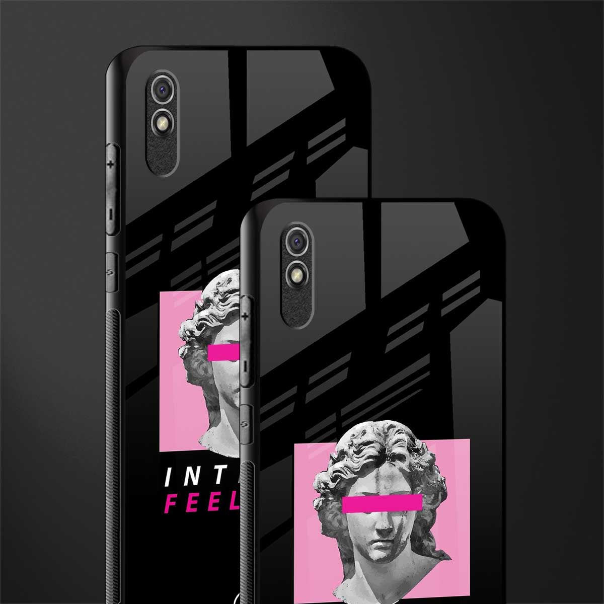 intense feelings glass case for redmi 9a image-2