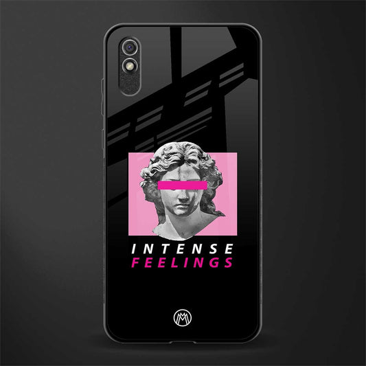 intense feelings glass case for redmi 9a image