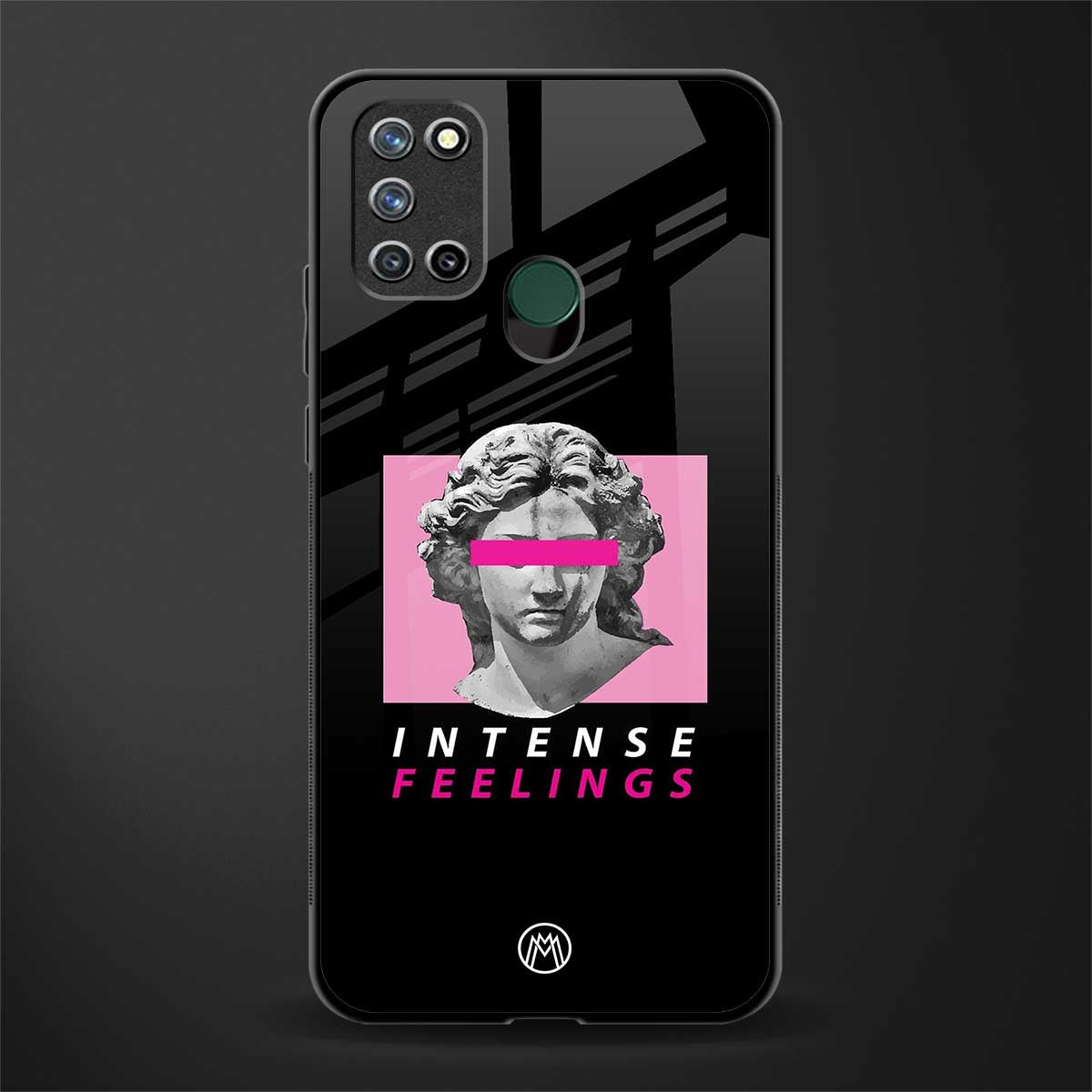 intense feelings glass case for realme 7i image