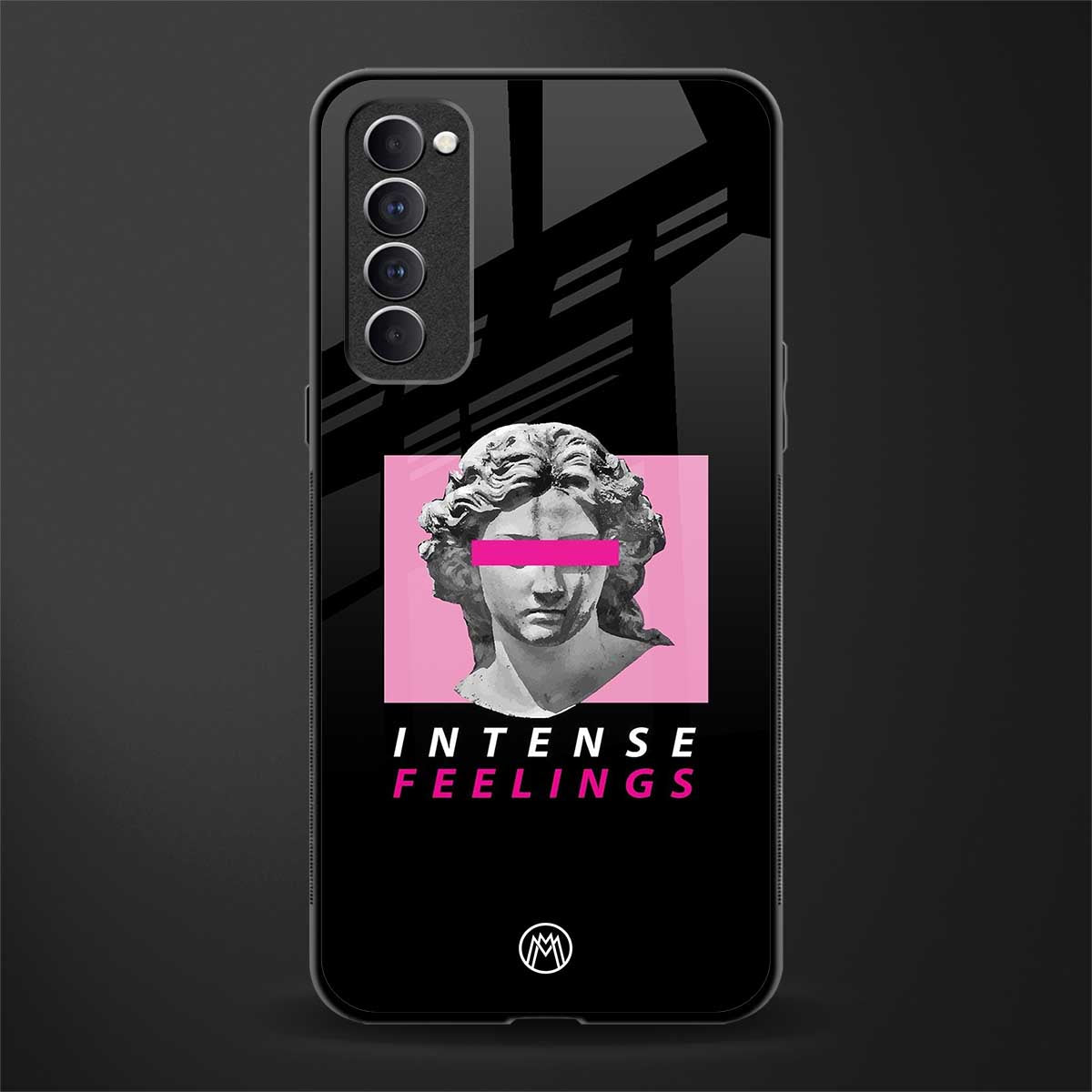 intense feelings glass case for oppo reno 4 pro image