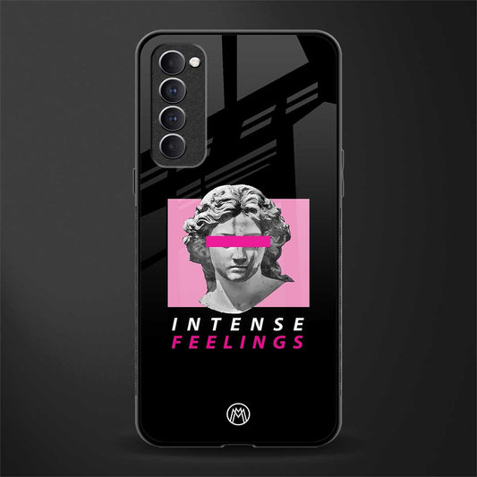 intense feelings glass case for oppo reno 4 pro image