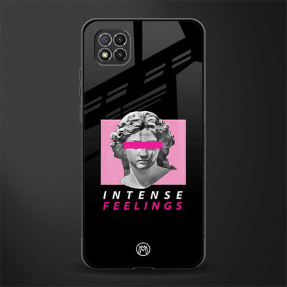 intense feelings glass case for poco c3 image