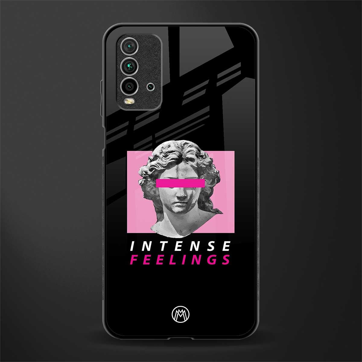 intense feelings glass case for redmi 9 power image