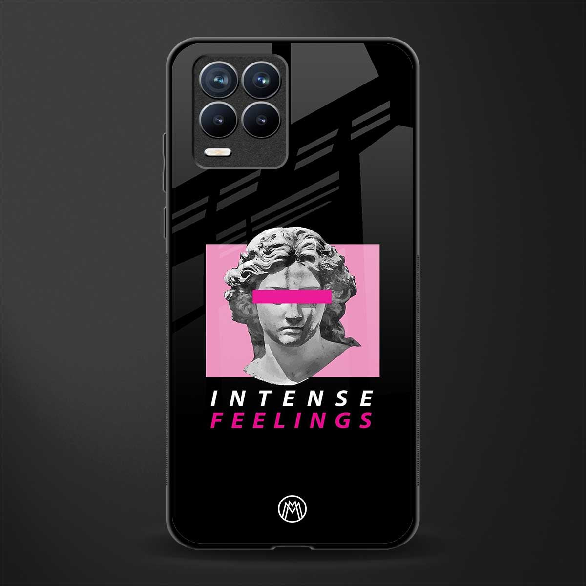 intense feelings glass case for realme 8 pro image