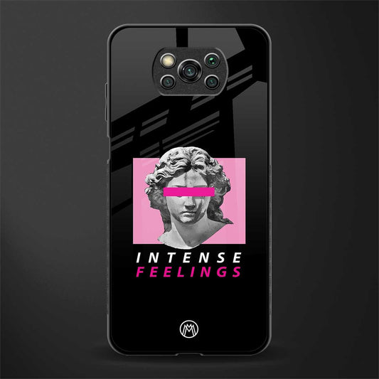 intense feelings glass case for poco x3 image