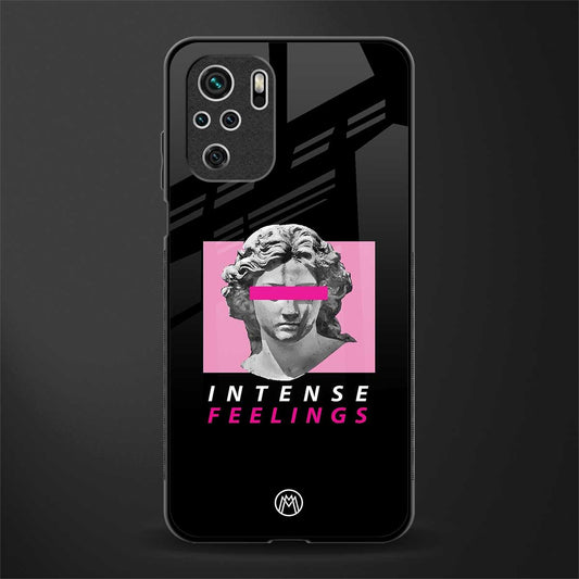 intense feelings glass case for redmi note 10 image