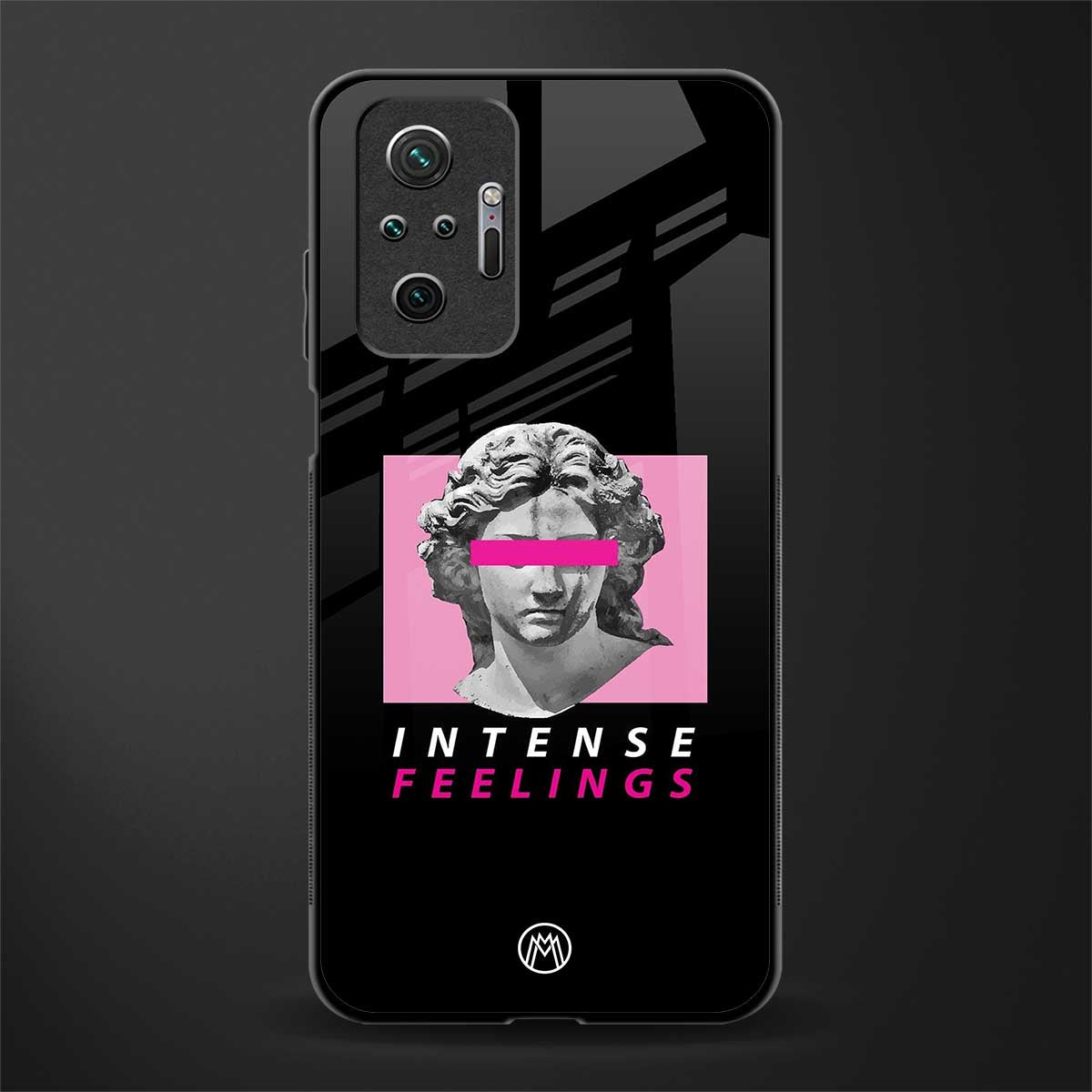 intense feelings glass case for redmi note 10 pro max image