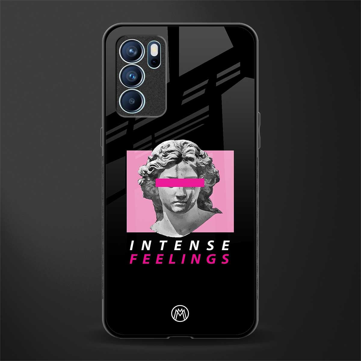 intense feelings glass case for oppo reno6 5g image