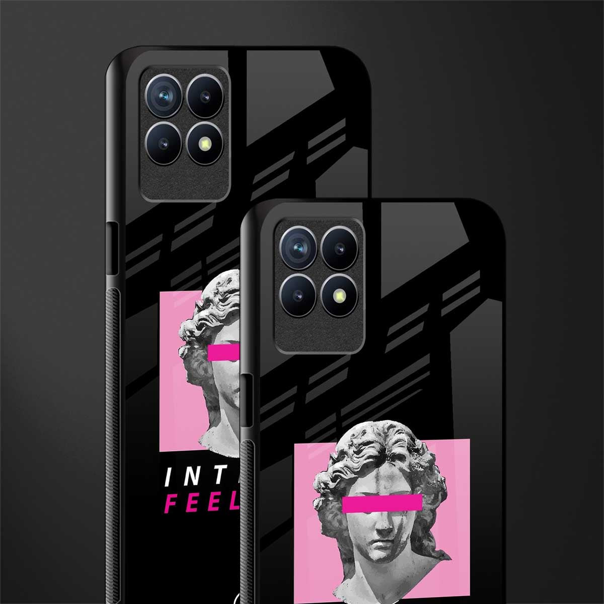 intense feelings glass case for realme 8i image-2