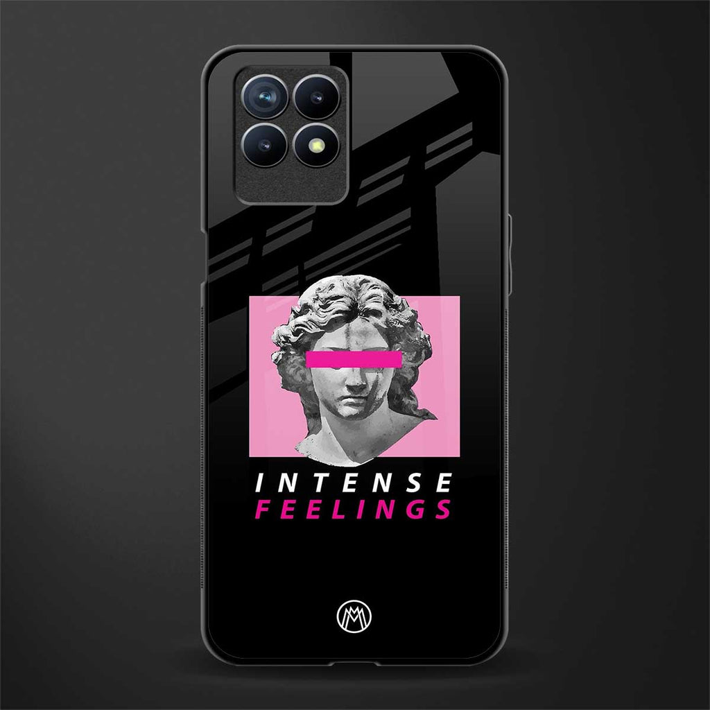 intense feelings glass case for realme 8i image