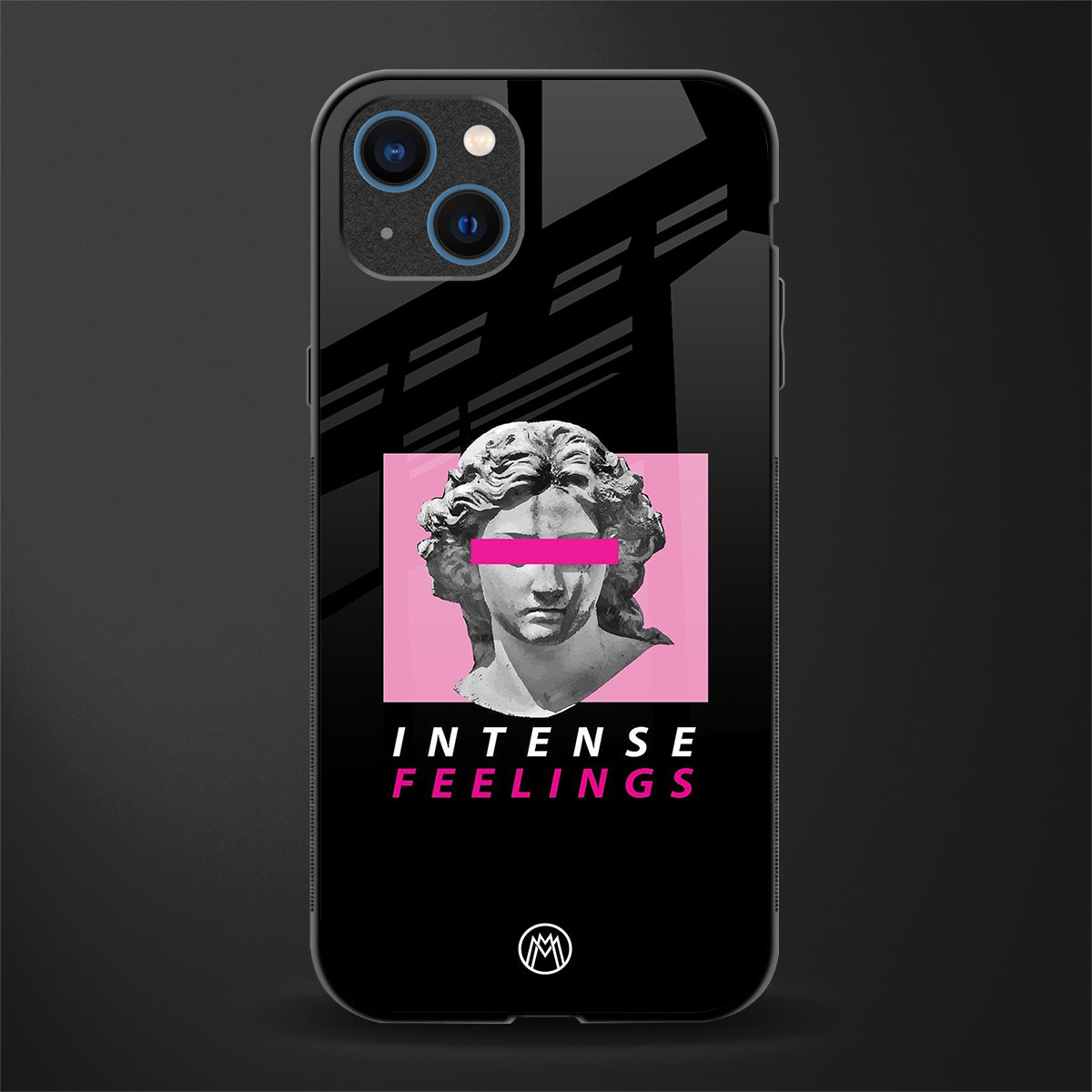 intense feelings glass case for iphone 14 image