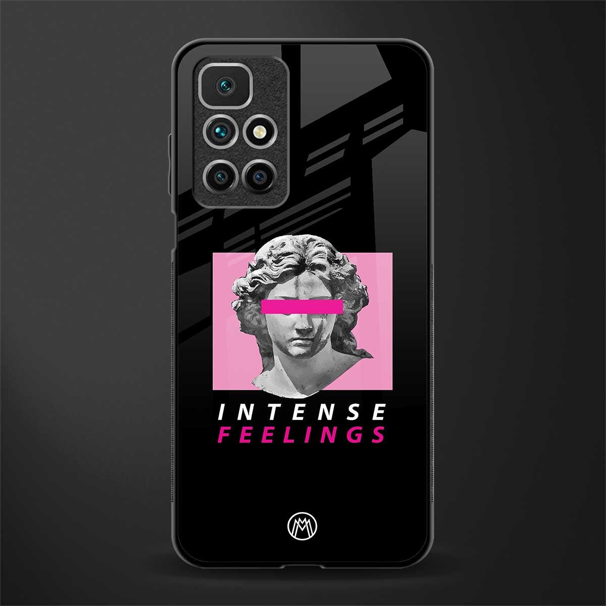 intense feelings glass case for redmi 10 prime image