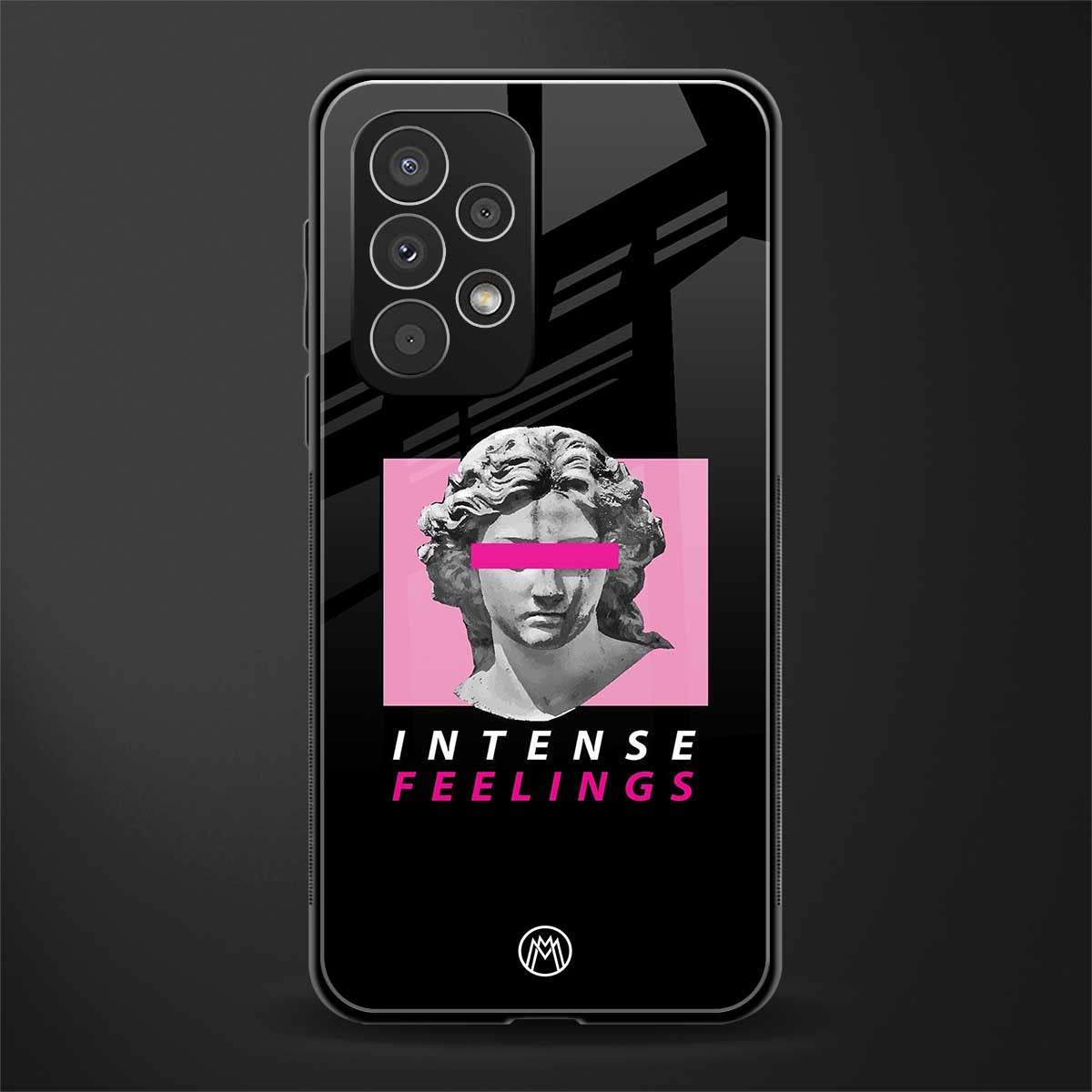 intense feelings back phone cover | glass case for samsung galaxy a23