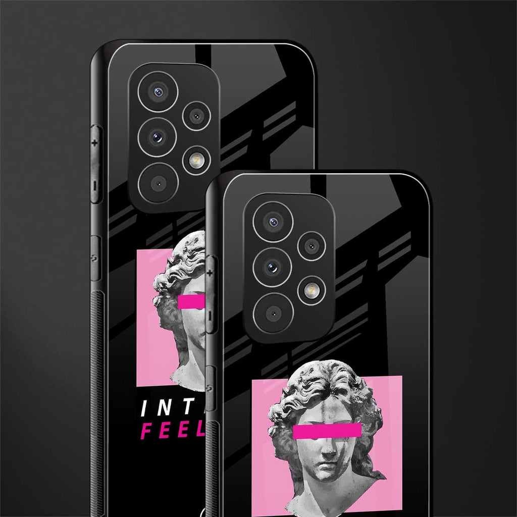 intense feelings back phone cover | glass case for samsung galaxy a73 5g