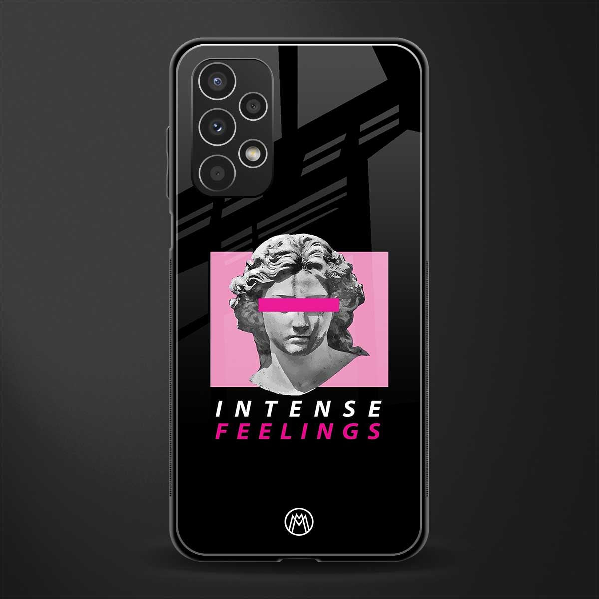 intense feelings back phone cover | glass case for samsung galaxy a13 4g