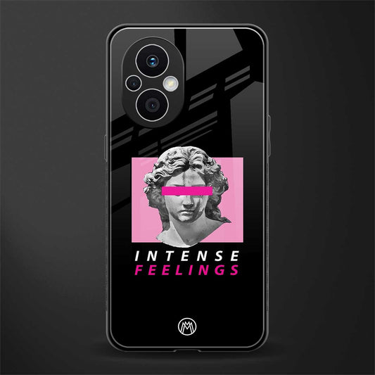 intense feelings back phone cover | glass case for oppo f21 pro 5g