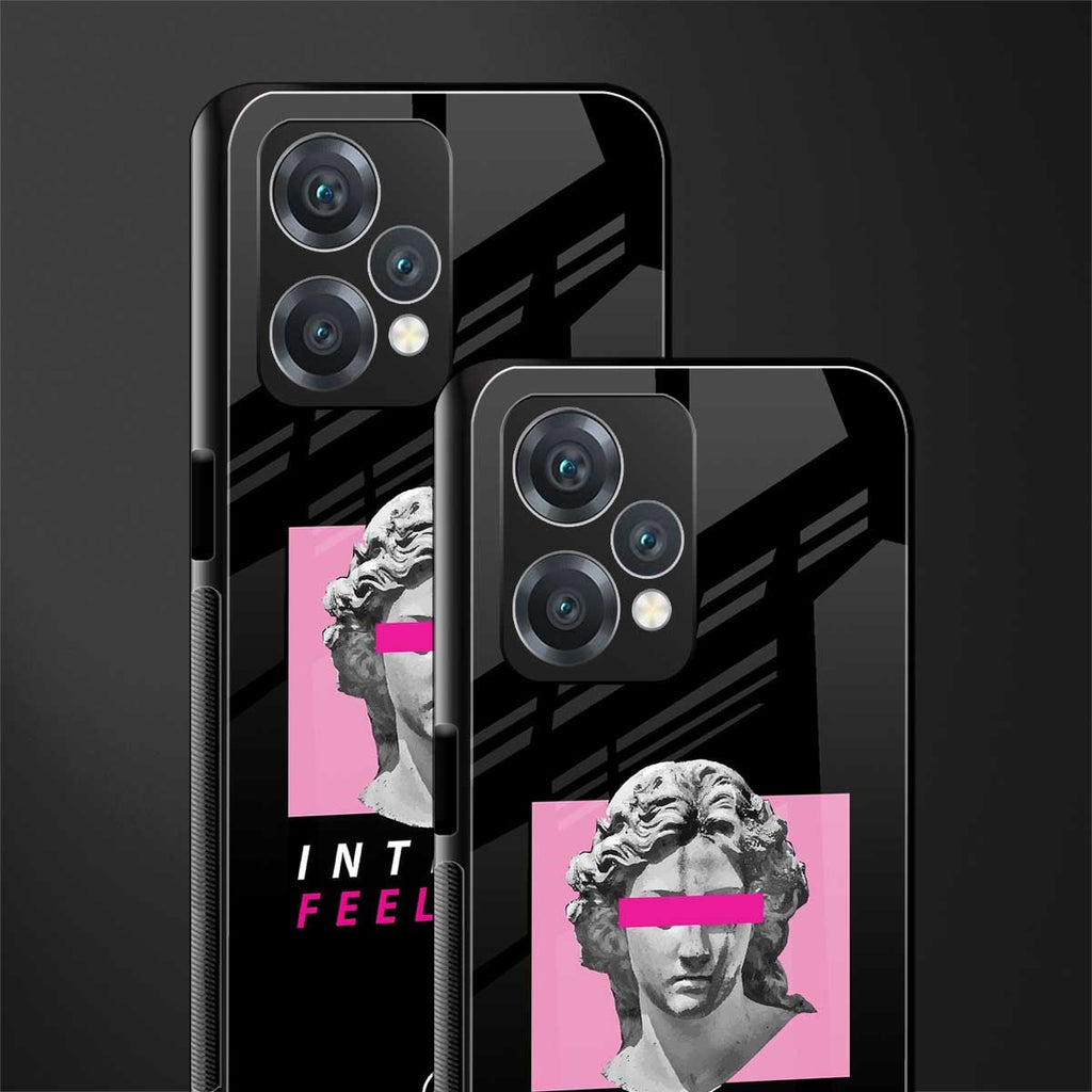 intense feelings back phone cover | glass case for oneplus nord ce 2 lite 5g