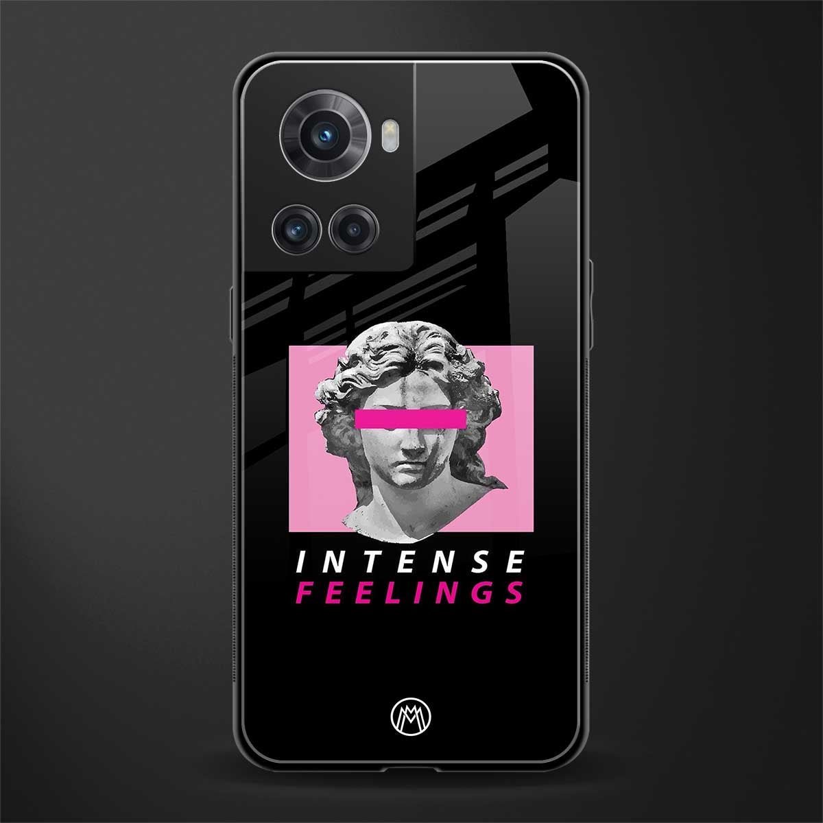 intense feelings back phone cover | glass case for oneplus 10r 5g