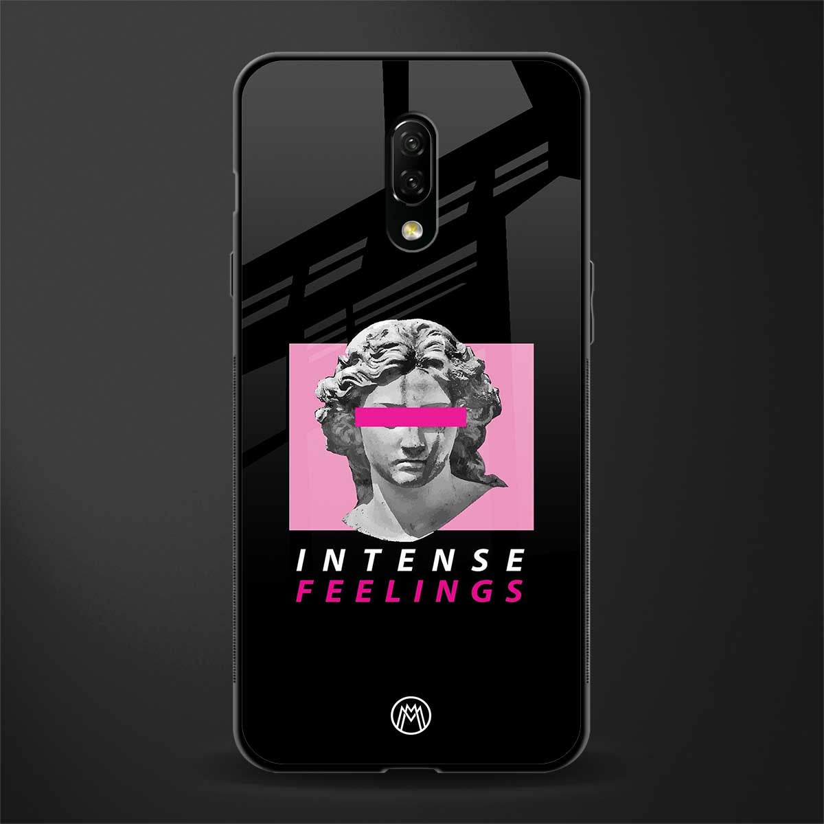 intense feelings glass case for oneplus 7 image