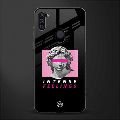intense feelings glass case for samsung a11 image