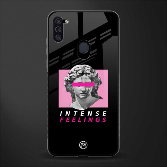 intense feelings glass case for samsung a11 image