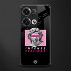intense feelings back phone cover | glass case for oppo reno 8