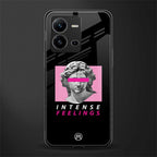 intense feelings back phone cover | glass case for vivo v25-5g