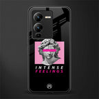 intense feelings back phone cover | glass case for vivo v25 pro 5g