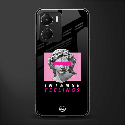 intense feelings back phone cover | glass case for vivo y16