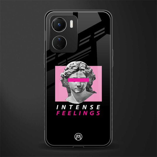 intense feelings back phone cover | glass case for vivo y16