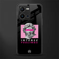 intense feelings back phone cover | glass case for vivo y35 4g