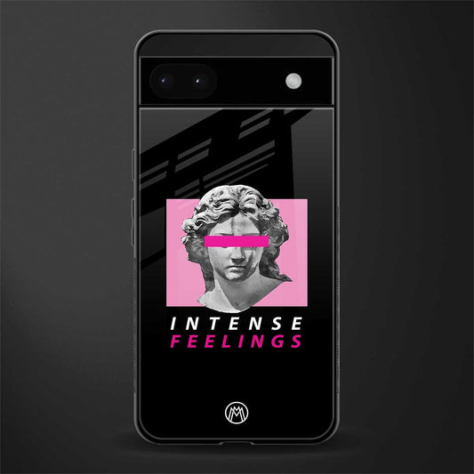 intense feelings back phone cover | glass case for google pixel 6a