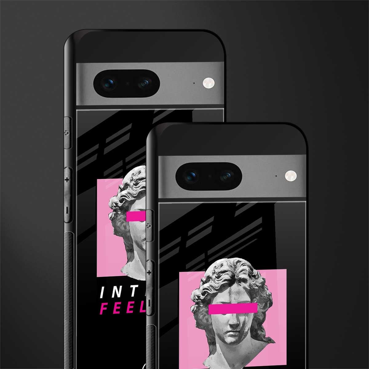 intense feelings back phone cover | glass case for google pixel 7