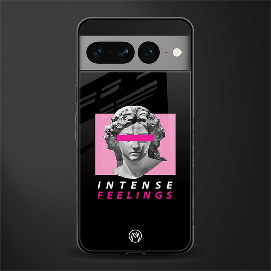 intense feelings back phone cover | glass case for google pixel 7 pro
