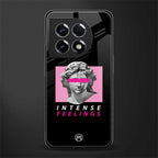 intense feelings back phone cover | glass case for oneplus 11