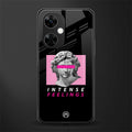 intense feelings back phone cover | glass case for oneplus nord ce 3 lite