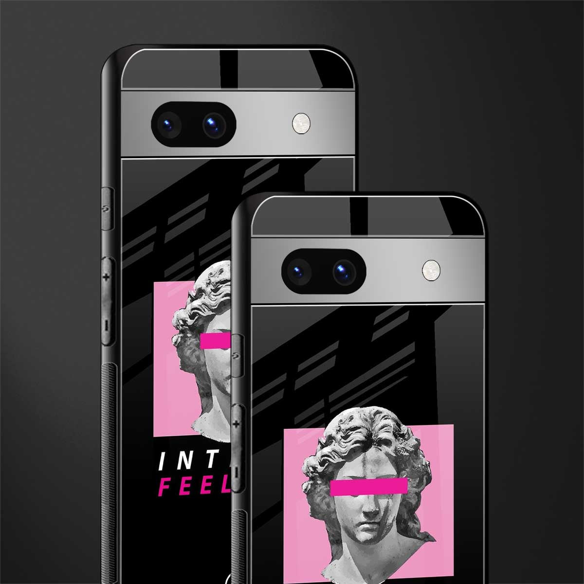 intense feelings back phone cover | glass case for Google Pixel 7A