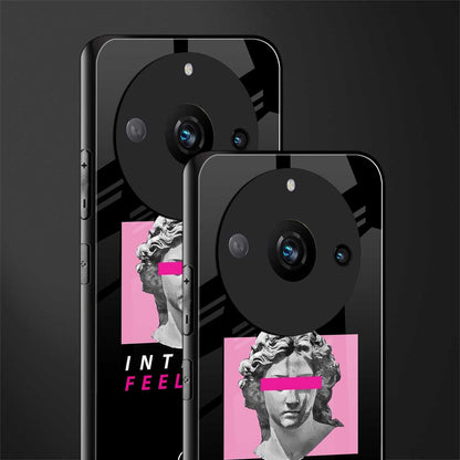 intense feelings back phone cover | glass case for realme 11 pro 5g