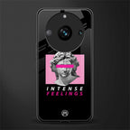 intense feelings back phone cover | glass case for realme 11 pro 5g