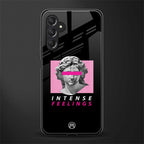 intense feelings back phone cover | glass case for samsun galaxy a24 4g