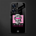 intense feelings back phone cover | glass case for realme c55