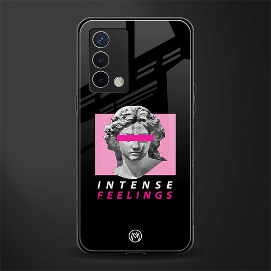 intense feelings back phone cover | glass case for oppo a74 4g