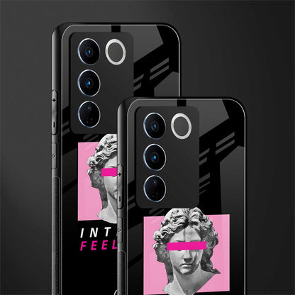 intense feelings back phone cover | glass case for vivo v27 pro 5g