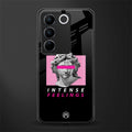 intense feelings back phone cover | glass case for vivo v27 pro 5g