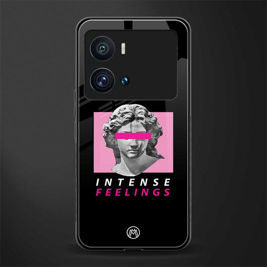 intense feelings back phone cover | glass case for iQOO 9 Pro