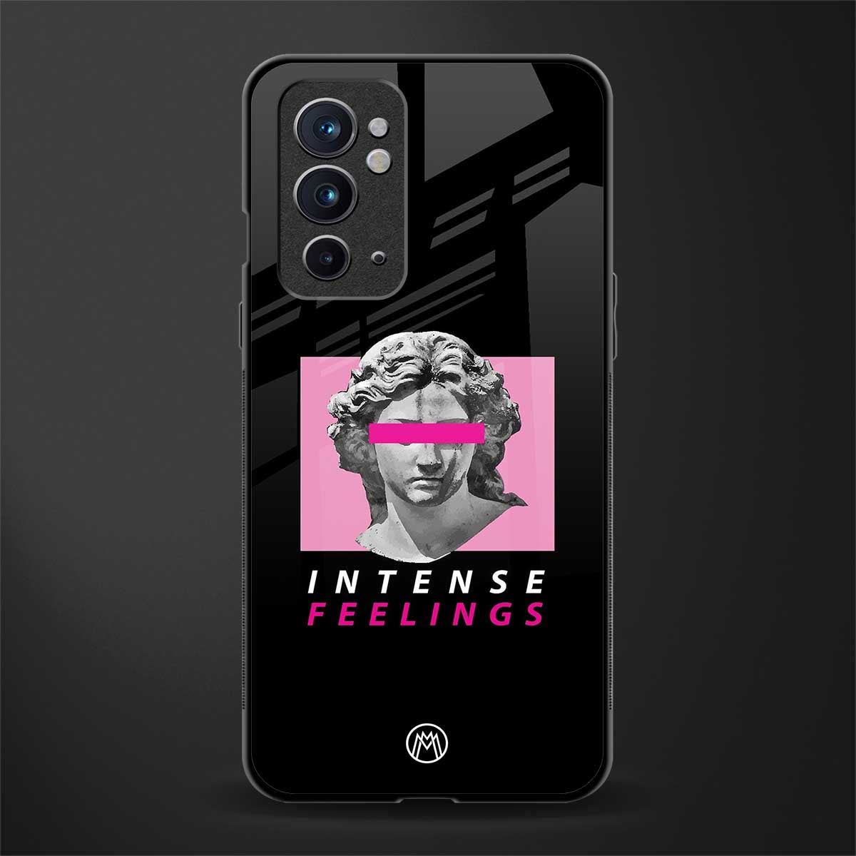 intense feelings glass case for oneplus 9rt image